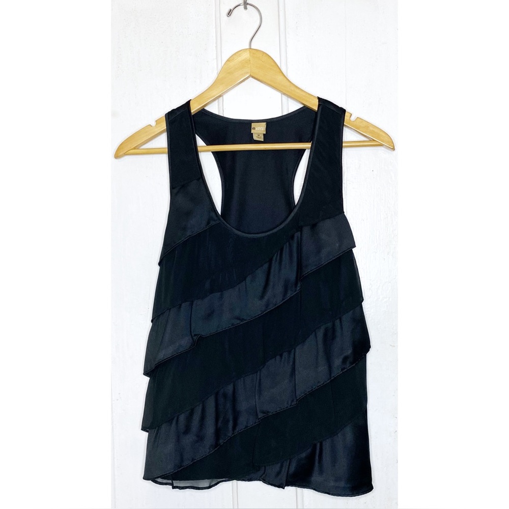 Target : size : S : casual black sleeveless ruffle tank blouse summer spring top